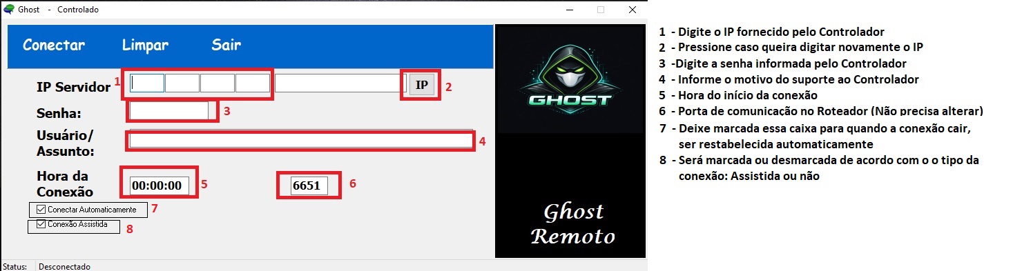 Ajuda do GHOST